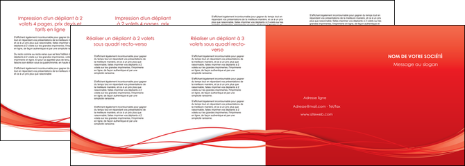 imprimerie depliant 4 volets  8 pages  rouge couleur couleurs MIDCH70526