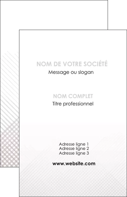 maquette en ligne a personnaliser carte de visite gris simple sobre MIFLU70710