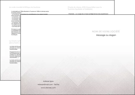 personnaliser maquette depliant 2 volets  4 pages  gris simple sobre MMIF70740