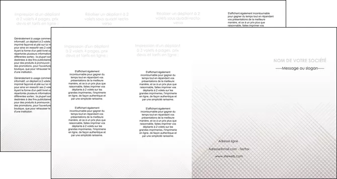 imprimer depliant 4 volets  8 pages  gris simple sobre MLGI70746