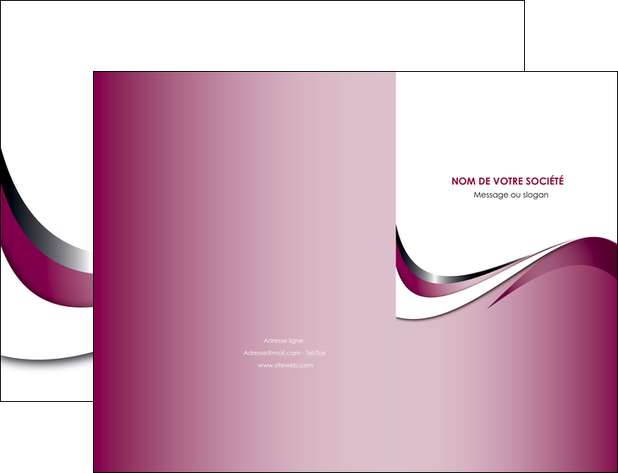 creation graphique en ligne pochette a rabat web design rose fushia couleur MLIP70772