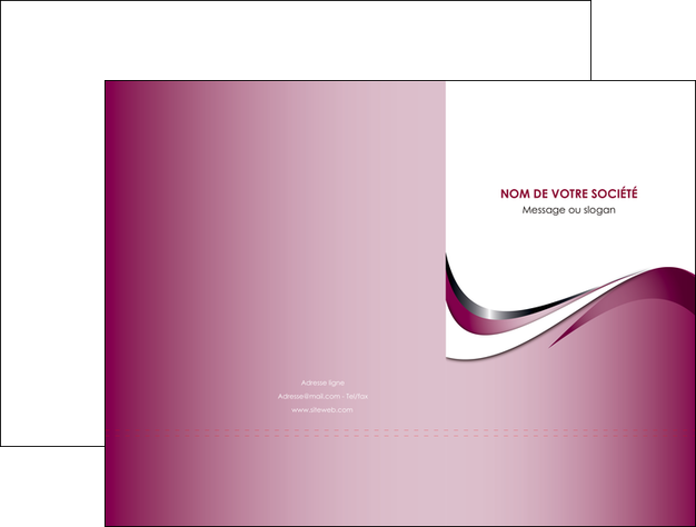 creation graphique en ligne pochette a rabat web design rose fushia couleur MLGI70774
