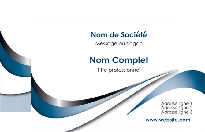 exemple carte de visite web design bleu fond bleu couleurs pastels MLGI70812