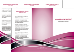 imprimerie depliant 3 volets  6 pages  web design rose rose fushia abstrait MLGI70890