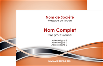 exemple carte de visite web design orange fond orange gris MIDBE71020