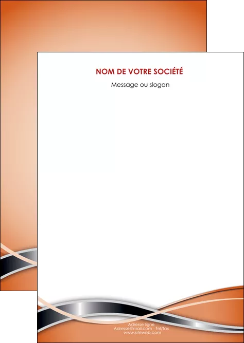 personnaliser maquette flyers web design orange fond orange gris MLIGLU71024