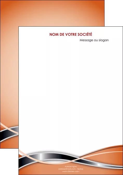 impression affiche web design orange fond orange gris MLIGLU71028