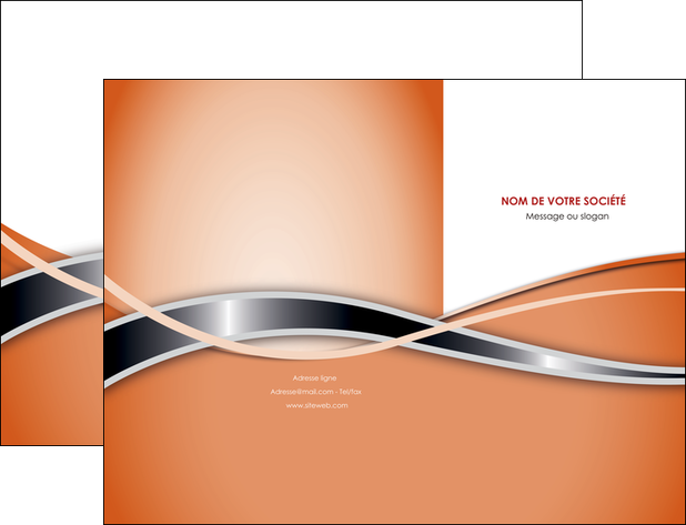 realiser pochette a rabat web design orange fond orange gris MID71032