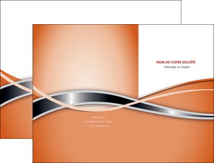 realiser pochette a rabat web design orange fond orange gris MIF71032