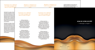 creation graphique en ligne depliant 4 volets  8 pages  bijouterie orange fond orange couleur MLGI71128