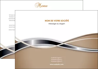 imprimerie set de table web design marron fond marron gris MLGI71134