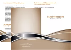 maquette en ligne a personnaliser depliant 2 volets  4 pages  web design marron fond marron gris MLGI71140
