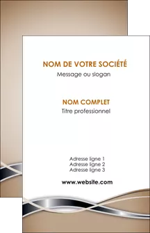 personnaliser modele de carte de visite web design marron fond marron gris MLGI71144