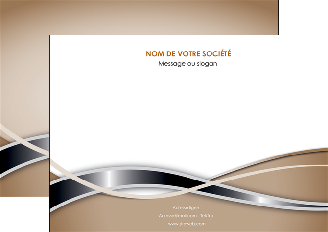 exemple affiche web design marron fond marron gris MLGI71154