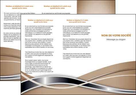 faire modele a imprimer depliant 3 volets  6 pages  web design marron fond marron gris MLGI71160