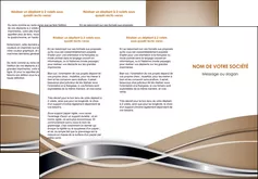 faire modele a imprimer depliant 3 volets  6 pages  web design marron fond marron gris MLGI71160
