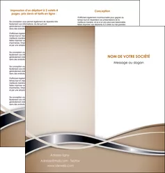 imprimer depliant 2 volets  4 pages  web design marron fond marron gris MLGI71162