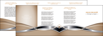 exemple depliant 4 volets  8 pages  web design marron fond marron gris MLGI71176