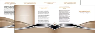exemple depliant 4 volets  8 pages  web design marron fond marron gris MLGI71176