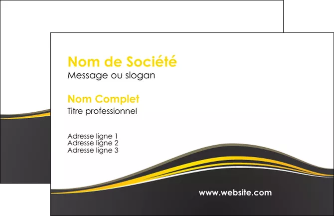 modele carte de visite web design gris gris fonce mat MLIGLU71518