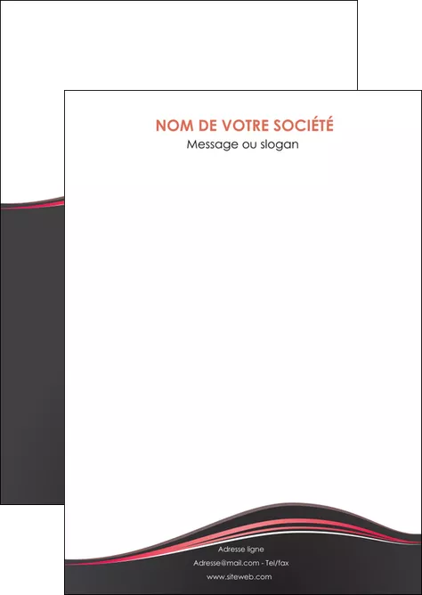 maquette en ligne a personnaliser flyers web design gris gris fonce mat MLIGLU71574