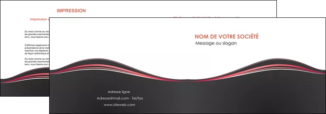 imprimerie depliant 2 volets  4 pages  web design gris gris fonce mat MLGI71588