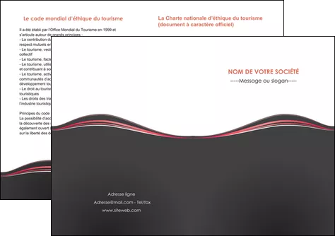 maquette en ligne a personnaliser depliant 2 volets  4 pages  web design gris gris fonce mat MIFLU71610