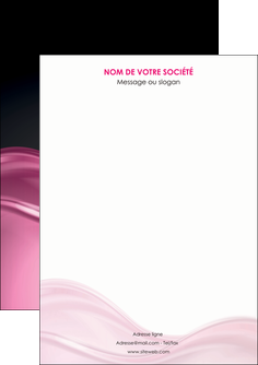 imprimer flyers metiers de la cuisine rose fond rose tendre MIFCH71844