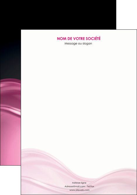 imprimerie affiche metiers de la cuisine rose fond rose tendre MIDCH71848