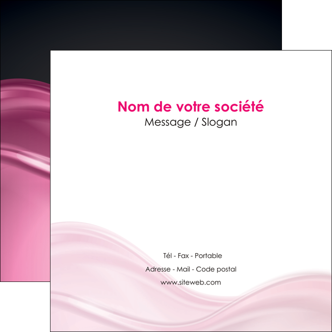 creation graphique en ligne flyers metiers de la cuisine rose fond rose tendre MIDLU71874