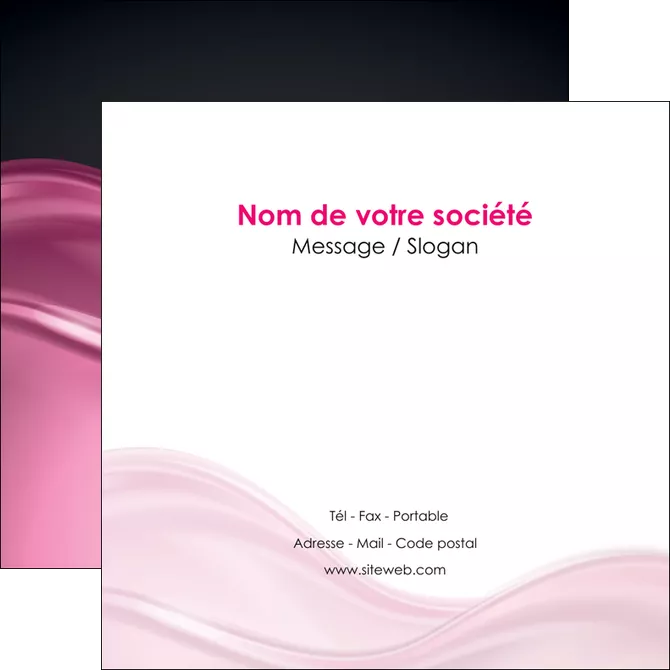 creation graphique en ligne flyers metiers de la cuisine rose fond rose tendre MLGI71874