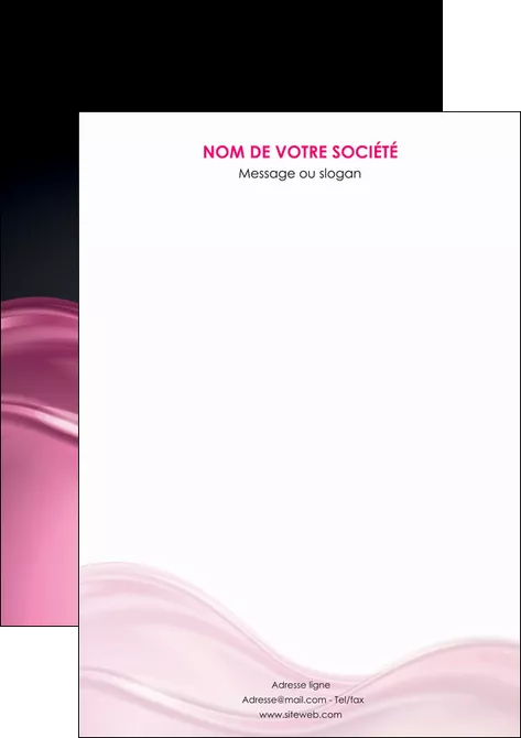 exemple affiche metiers de la cuisine rose fond rose tendre MIFBE71884