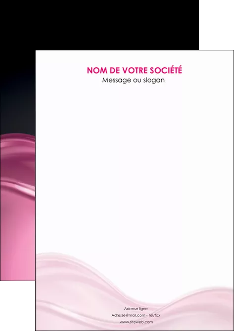 faire modele a imprimer flyers metiers de la cuisine rose fond rose tendre MLIGLU71888