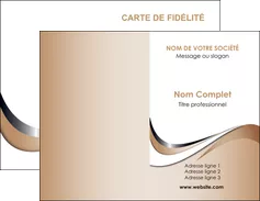 personnaliser modele de carte de visite web design marron fond marron noir MLGI72008
