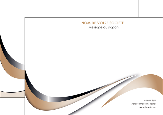 maquette en ligne a personnaliser affiche web design marron fond marron noir MLGI72020