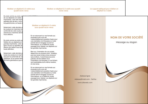 maquette en ligne a personnaliser depliant 3 volets  6 pages  web design marron fond marron noir MLGI72024