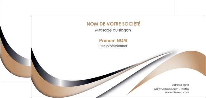 exemple carte de correspondance web design marron fond marron noir MLGI72036