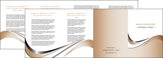 faire modele a imprimer depliant 4 volets  8 pages  web design marron fond marron noir MLGI72042