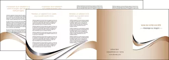 faire modele a imprimer depliant 4 volets  8 pages  web design marron fond marron noir MLGI72042