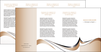 imprimerie depliant 4 volets  8 pages  web design marron fond marron noir MLGI72046