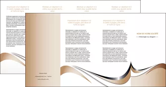 imprimerie depliant 4 volets  8 pages  web design marron fond marron noir MLGI72046