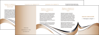 imprimerie depliant 4 volets  8 pages  web design marron fond marron noir MLGI72048