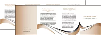 imprimerie depliant 4 volets  8 pages  web design marron fond marron noir MLGI72048