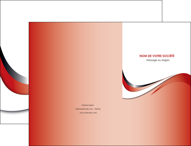 maquette en ligne a personnaliser pochette a rabat web design rouge fond rouge couleur chaude MIFLU72114