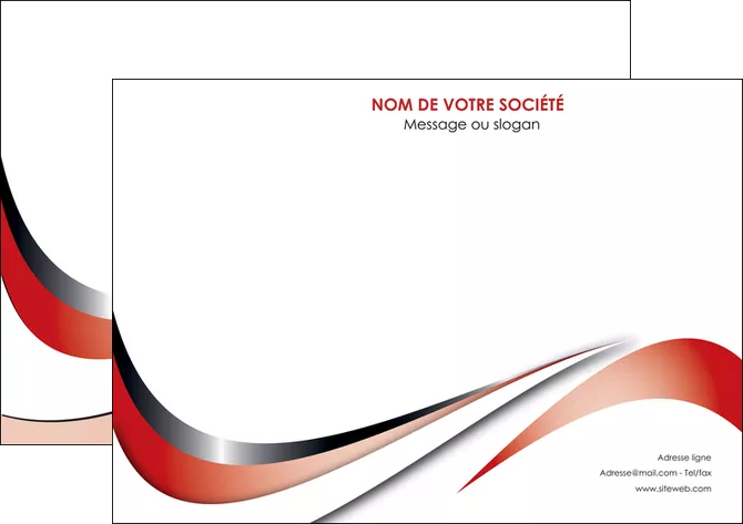 modele affiche web design rouge fond rouge couleur chaude MIFCH72124