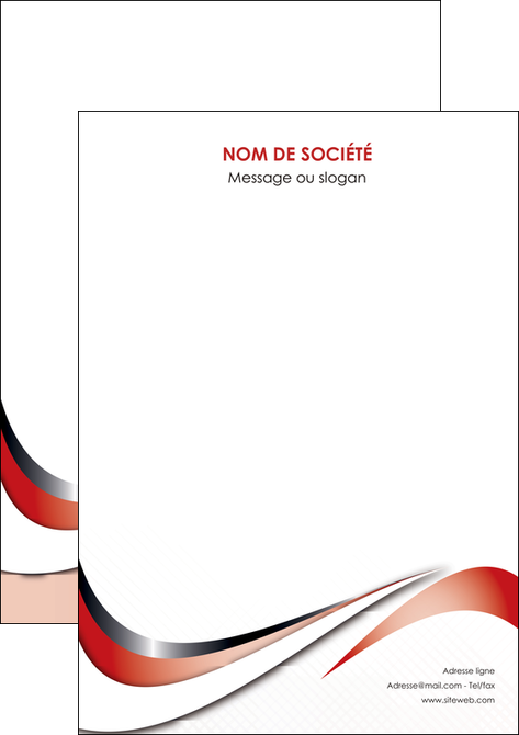 exemple flyers web design rouge fond rouge couleur chaude MIFBE72148