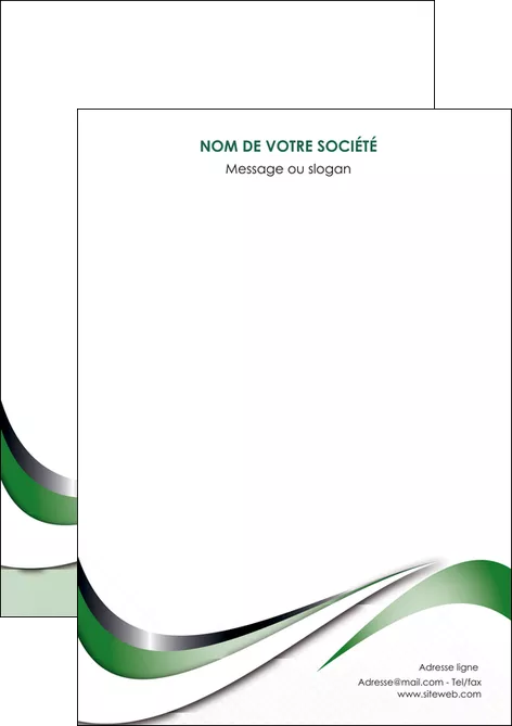 creer modele en ligne flyers web design fond vert abstrait abstraction MLGI72156