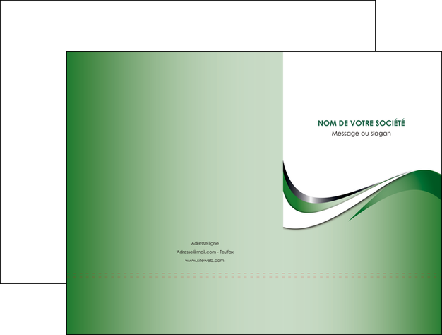 imprimer pochette a rabat web design fond vert abstrait abstraction MLIP72168