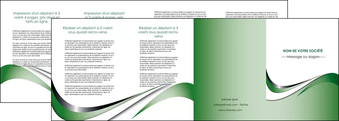 faire modele a imprimer depliant 4 volets  8 pages  web design fond vert abstrait abstraction MLGI72198