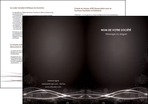 realiser depliant 2 volets  4 pages  abstrait abstraction design MIFBE72320